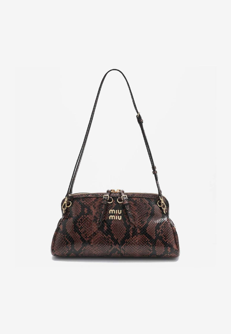 Miu Miu Ayers Leather Clutch Bag  5BF130OLO2BN6/R_MIU-F0005