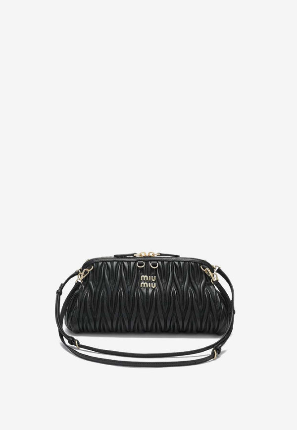 Miu Miu Matelassé Nappa Leather Clutch  5BF130OLOAN88/R_MIU-F0002
