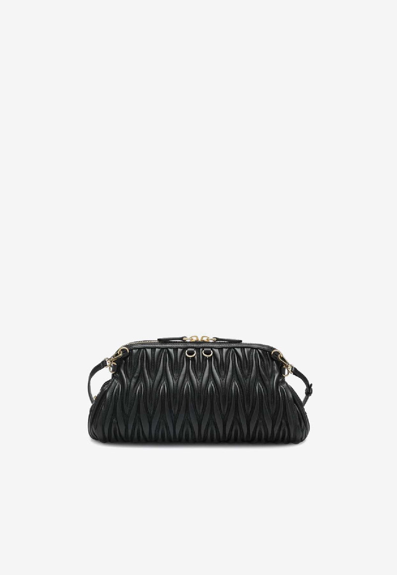 Miu Miu Matelassé Nappa Leather Clutch  5BF130OLOAN88/R_MIU-F0002