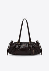 Miu Miu Joie Nappa Leather Shoulder Bag Dark Brown 5BG289MOO2CSW/P_MIU-F0NBL