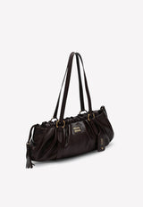 Miu Miu Joie Nappa Leather Shoulder Bag Dark Brown 5BG289MOO2CSW/P_MIU-F0NBL