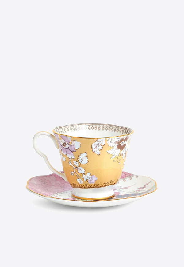 Wedgwood Butterfly Bloom Tea Cup and Saucer Multicolor 5C107800045