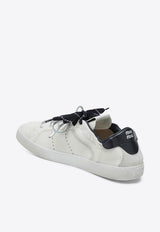 Miu Miu Leather Low-Top Sneakers with Logo 5E532E0052KJ/R_MIU-F0BJO