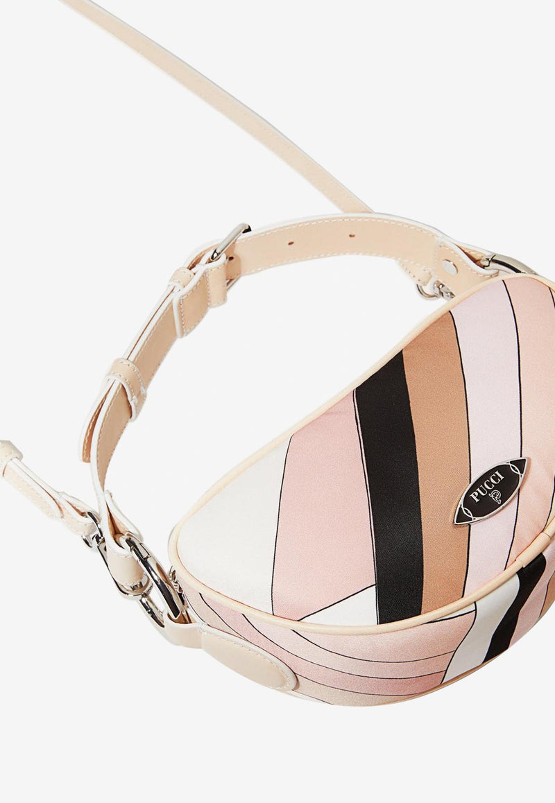 Pucci Yummy Printed Shoulder Bag Beige