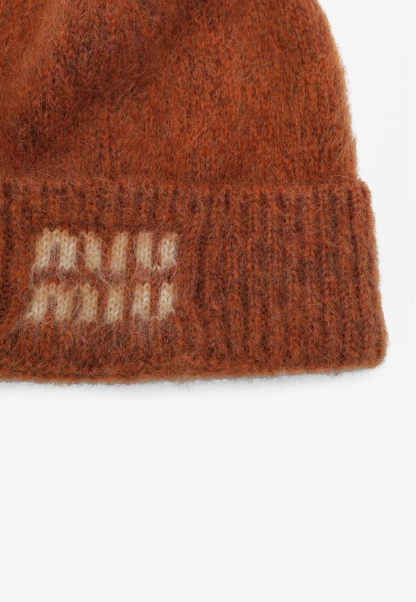 Miu Miu Wool Jacquard Beanie 5HC3782CQD/R_MIU-F0033