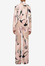 Pucci Orchidee Print Button-Down Shirt Multicolor