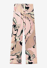 Pucci Orchidee Print Pants Multicolor