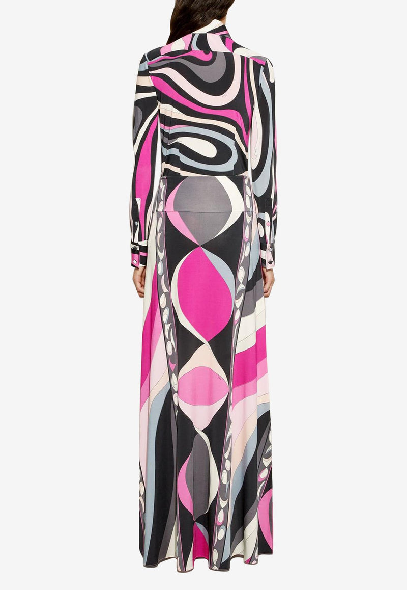 Pucci Pesci Print Maxi Skirt Multicolor
