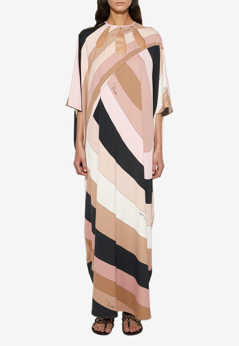 Pucci Iride Print Maxi Kaftan Multicolor