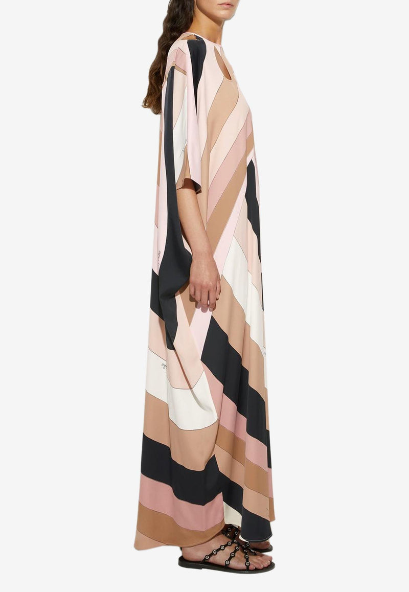 Pucci Iride Print Maxi Kaftan Multicolor