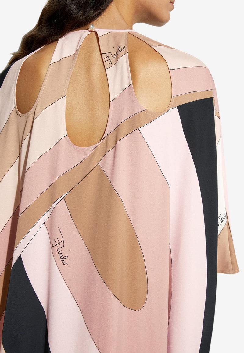 Pucci Iride Print Maxi Kaftan Multicolor