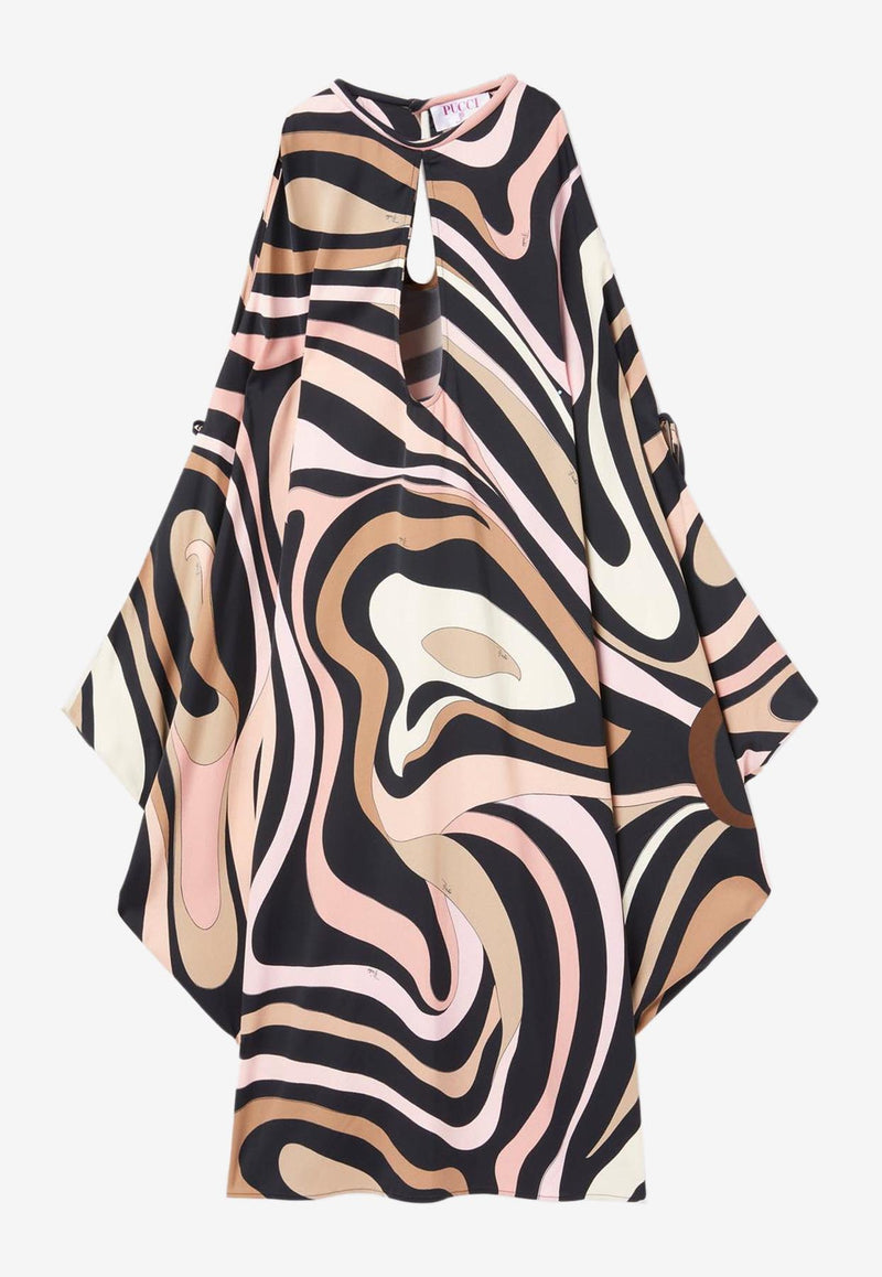 Pucci Marmo Print Mini Kaftan Multicolor