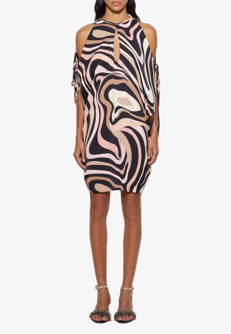 Pucci Marmo Print Mini Kaftan Multicolor