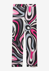 Pucci Marmo Print Wide-Leg Pants Multicolor