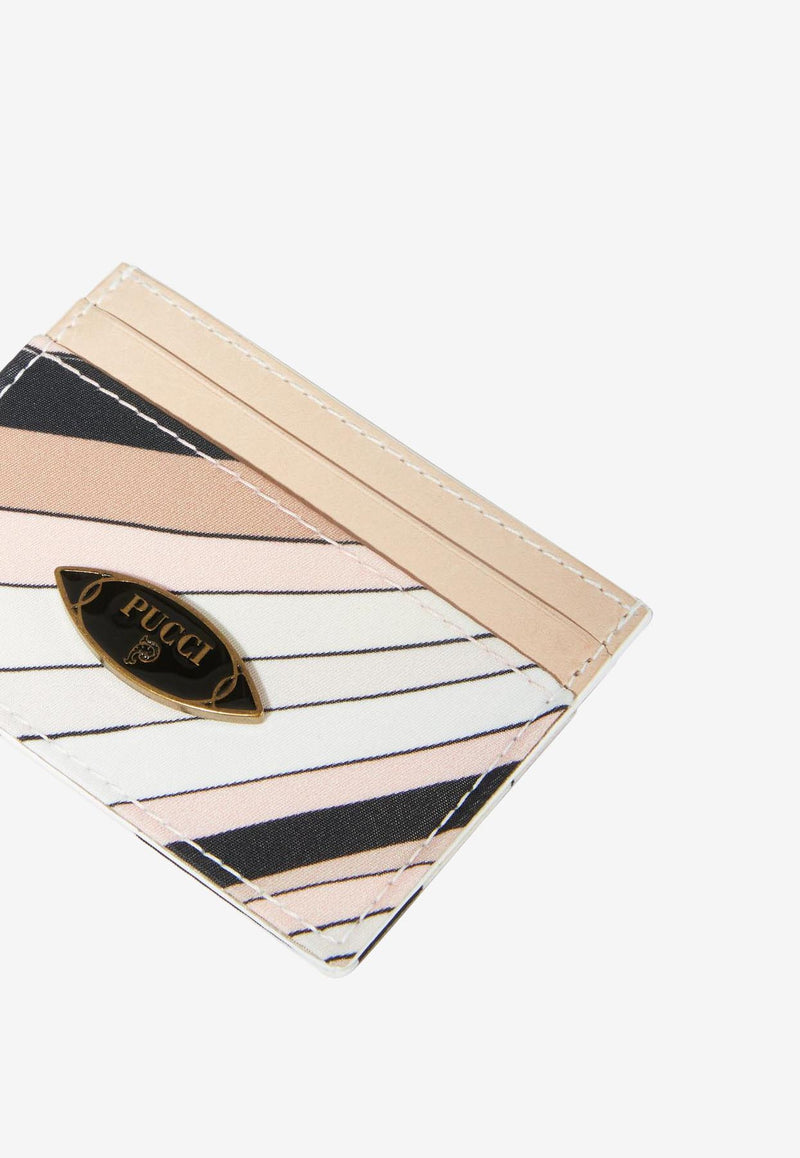 Pucci Iride Print Cardholder Beige