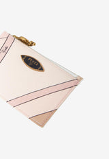 Pucci Iride Print Zipped Cardholder Beige