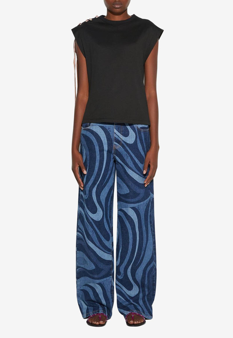 Pucci Short-Sleeved T-shirt Black