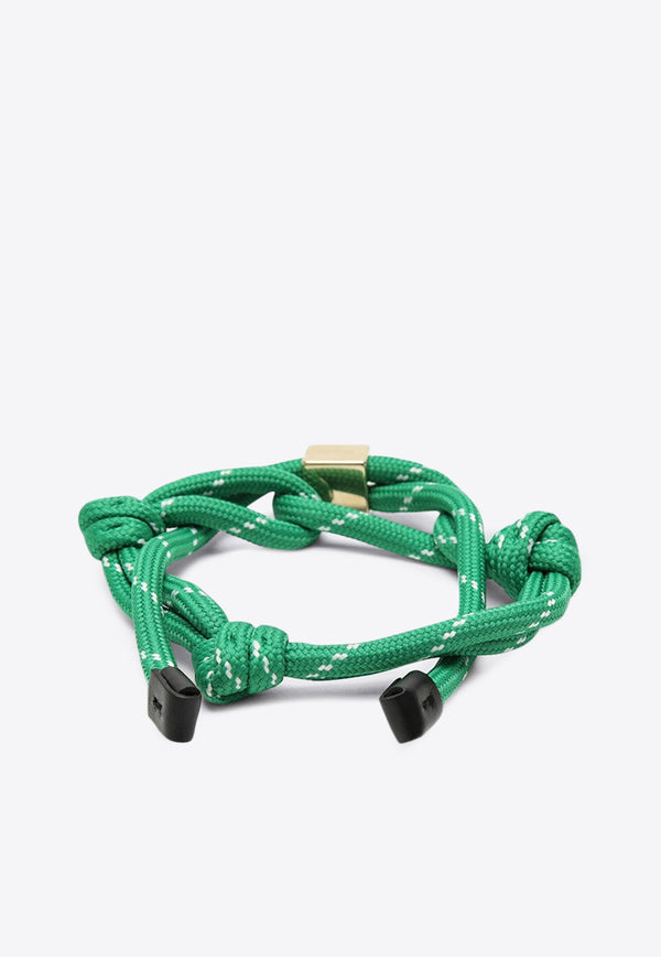 Miu Miu Logo Lettering Rope Bracelet Green 5IB5383L74/Q_MIU-F077U