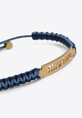 Miu Miu Braided Cord Bracelet  Blue 5IB7822IHJ/S_MIU-F05D4