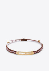 Miu Miu Braided Cord Bracelet  Multicolor 5IB7822IHJ/S_MIU-F05D6
