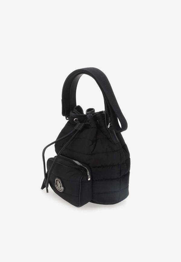 Moncler Kilia Quilted Nylon Bucket Bag Black 5L00025_M4204_999
