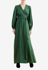 Raquel Diniz New Aurora Maxi Wrap Dress Green 5L03069 NUS0020 00000_609_GREEN