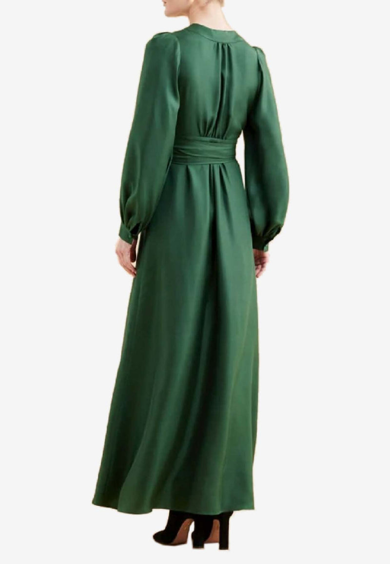 Raquel Diniz New Aurora Maxi Wrap Dress Green 5L03069 NUS0020 00000_609_GREEN
