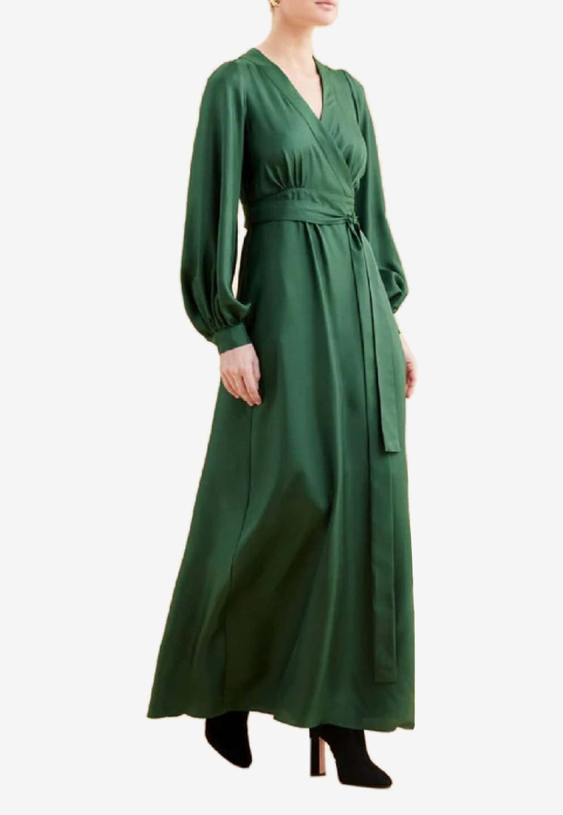 Raquel Diniz New Aurora Maxi Wrap Dress Green 5L03069 NUS0020 00000_609_GREEN