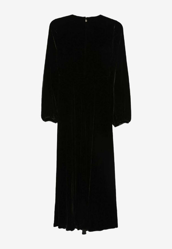 Raquel Diniz New Ioanna Velvet Maxi Dress Black 5L03082 NUV0002 00000_999_BLACK