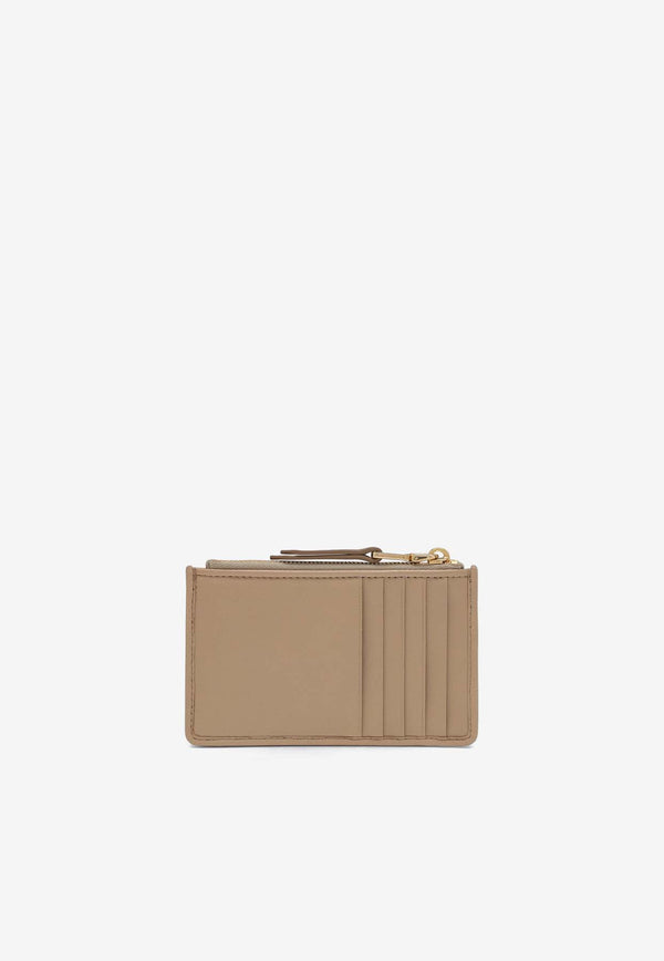 Miu Miu Matelassé Nappa Leather Zipped Cardholder Beige 5MB0602FPP/N_MIU-F0036