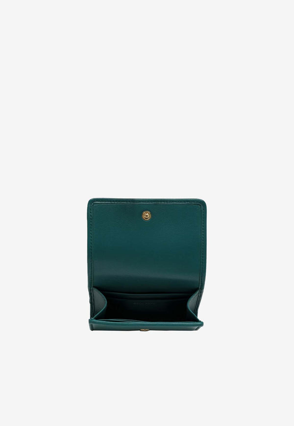 Miu Miu Leather Matelassé Cardholder Green 5MC1042FPP/N_MIU-F0K41