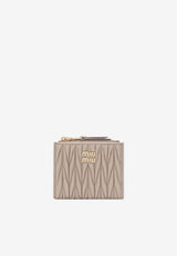 Miu Miu Small Wallet in Matelassé Nappa Powder 5ML024AFPP/R_MIU-F0236