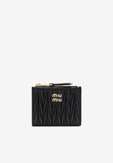 Miu Miu Matelassé Leather Wallet Black 5ML024AFPP/S_MIU-F0002