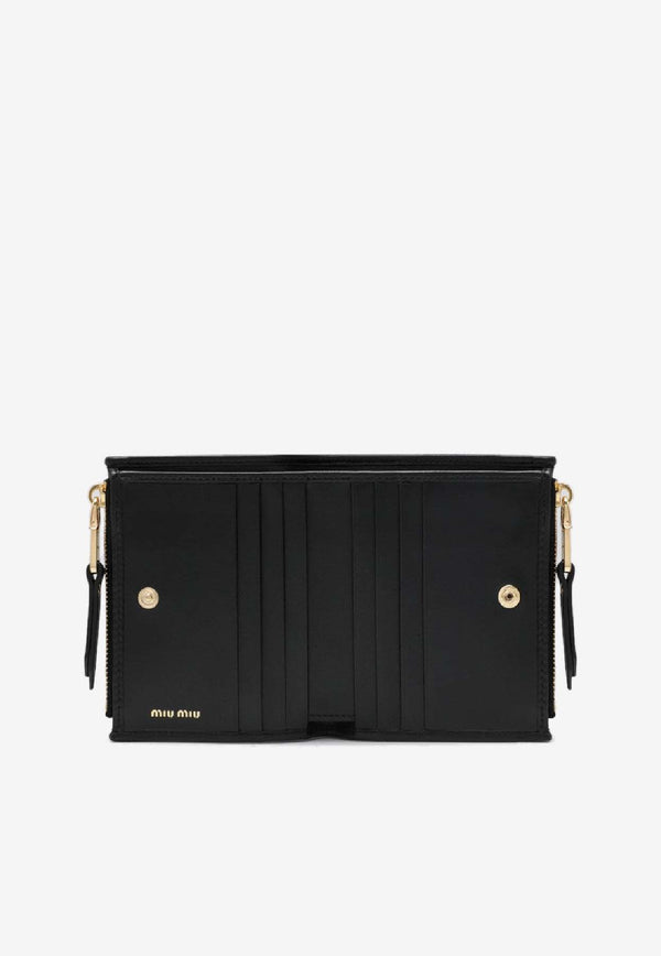 Miu Miu Matelassé Leather Wallet Black 5ML024AFPP/S_MIU-F0002