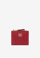 Miu Miu Small Quilted Nappa Wallet Red 5ML024AFPP/S_MIU-F0011