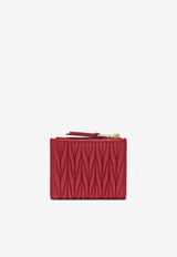 Miu Miu Small Quilted Nappa Wallet Red 5ML024AFPP/S_MIU-F0011