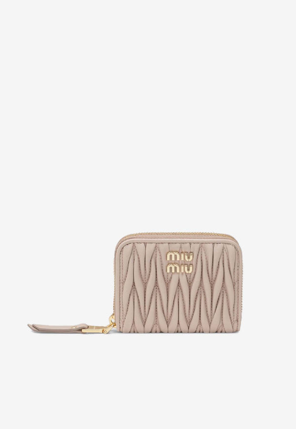 Miu Miu Matelassé Nappa Coin Purse  Pink 5MM268AFPP/S_MIU-F0236