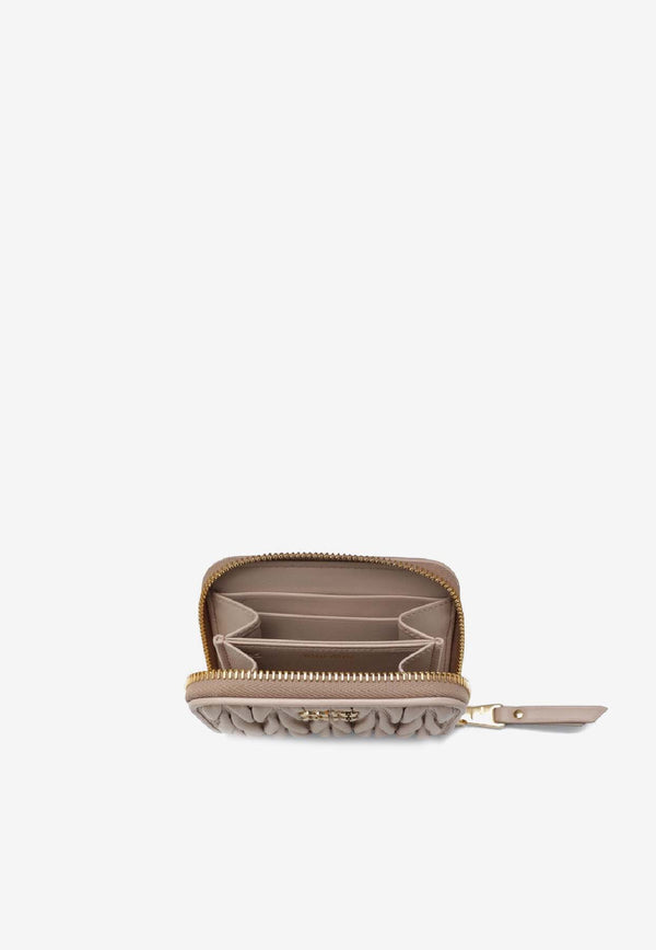 Miu Miu Matelassé Nappa Coin Purse  Pink 5MM268AFPP/S_MIU-F0236