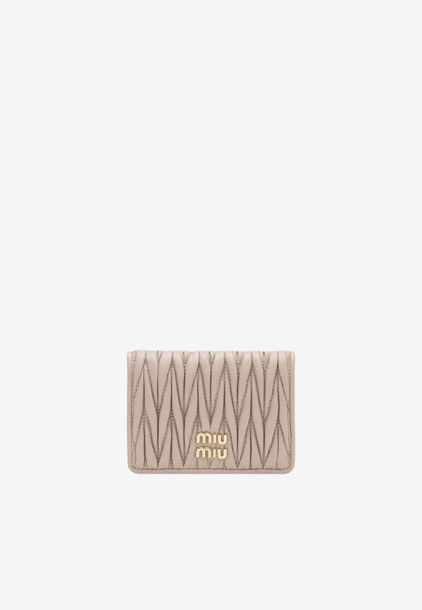 Miu Miu Bi-Fold Leather Wallet 5MV021AFPP/S_MIU-F0236