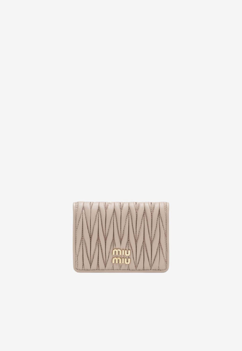 Miu Miu Bi-Fold Leather Wallet 5MV021AFPP/S_MIU-F0236