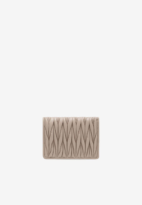 Miu Miu Bi-Fold Leather Wallet 5MV021AFPP/S_MIU-F0236