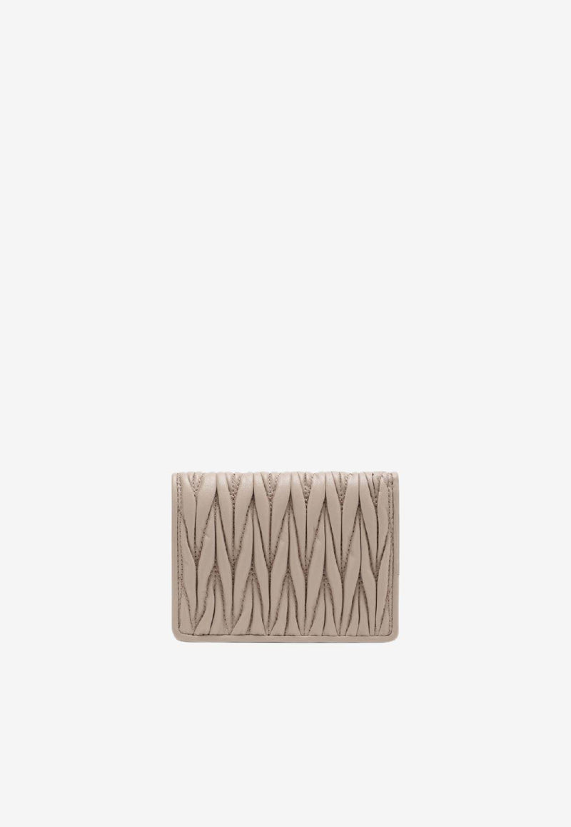 Miu Miu Bi-Fold Leather Wallet 5MV021AFPP/S_MIU-F0236