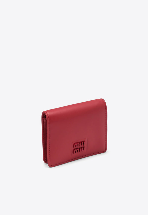 Miu Miu Small Logo Leather Wallet Red 5MV2042F8K/N_MIU-F0011