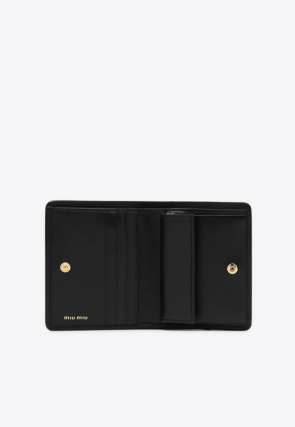 Miu Miu Small Quilted Leather Wallet Black 5MV2042FPP/P_MIU-F0002