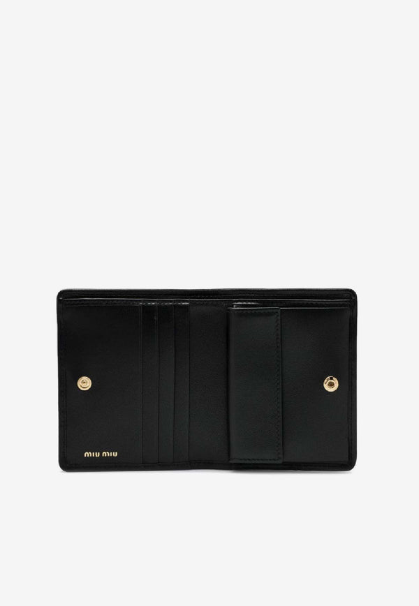 Miu Miu  Nappa Leather Quilted Wallet  Black 5MV204AFPP/S_MIU-F0002