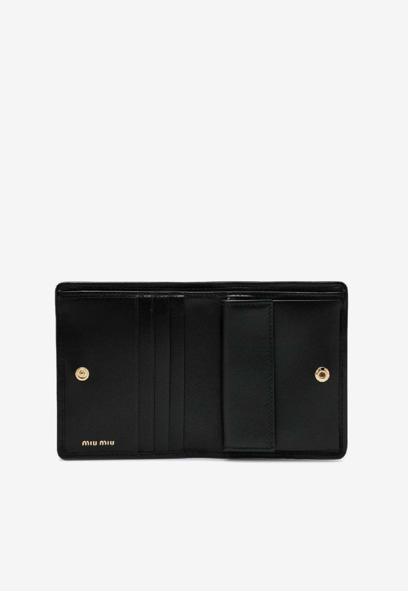 Miu Miu  Nappa Leather Quilted Wallet  Black 5MV204AFPP/S_MIU-F0002