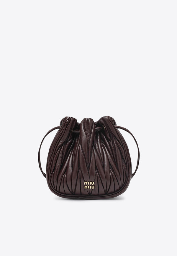 Miu Miu Matelassé Nappa Leather Pouch Bag Bordeaux 5ND022AFPP/R_MIU-F0007