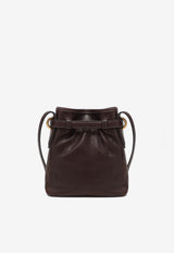 Miu Miu Embossed Logo Nappa Leather Pouch Bag Brown 5NR461AEFX/R_MIU-F0NBL