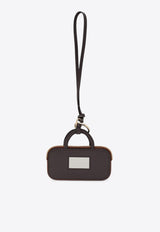 Miu Miu Trick Arcadie Bag-Shaped Key-Ring Cognac 5TL3562CWA/R_MIU-F0046