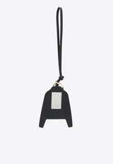 Miu Miu Leather Trick Shirt-Shaped Keychain Light Blue 5TL5292CUI/R_MIU-F0237